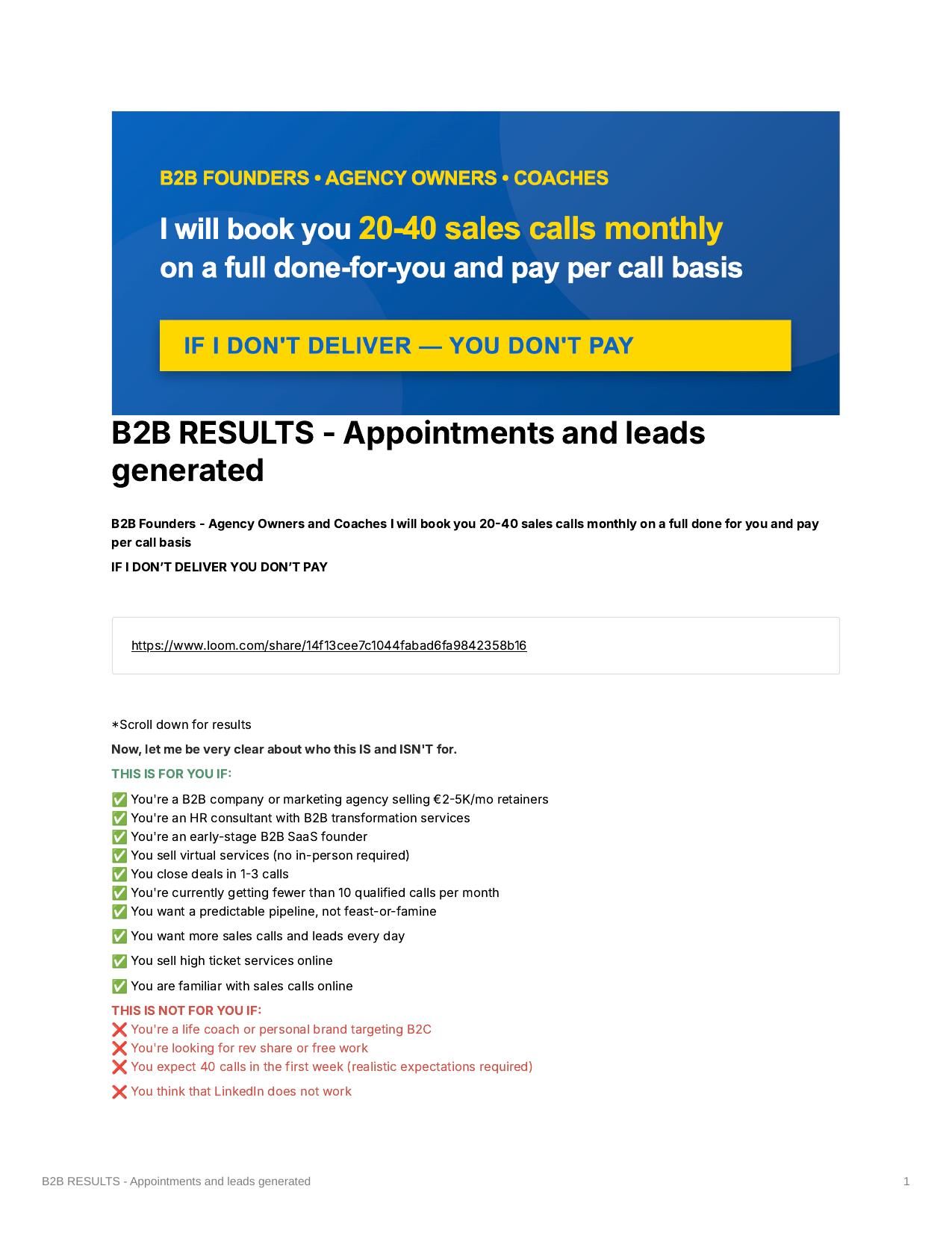 Campaign result screenshot 1