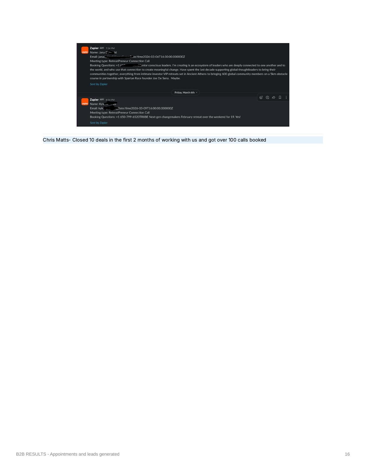 Campaign result screenshot 16