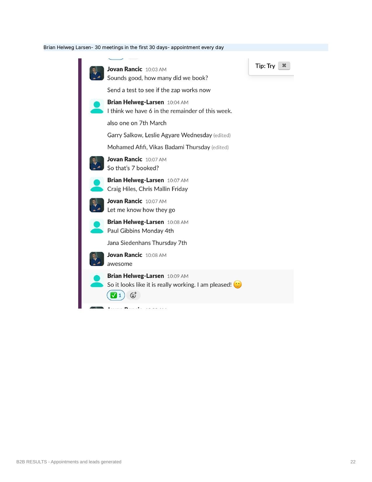 Campaign result screenshot 22